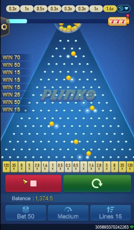 Plinko Game Screenshots